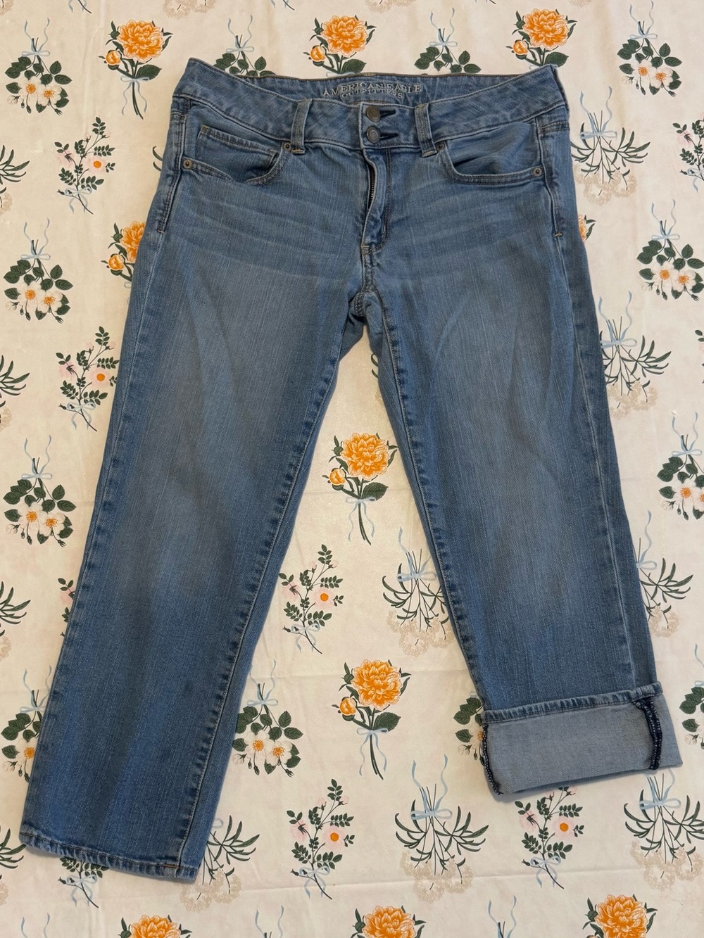 American Eagle Outfitters Women's Medium Blue Boyfriend Jeans